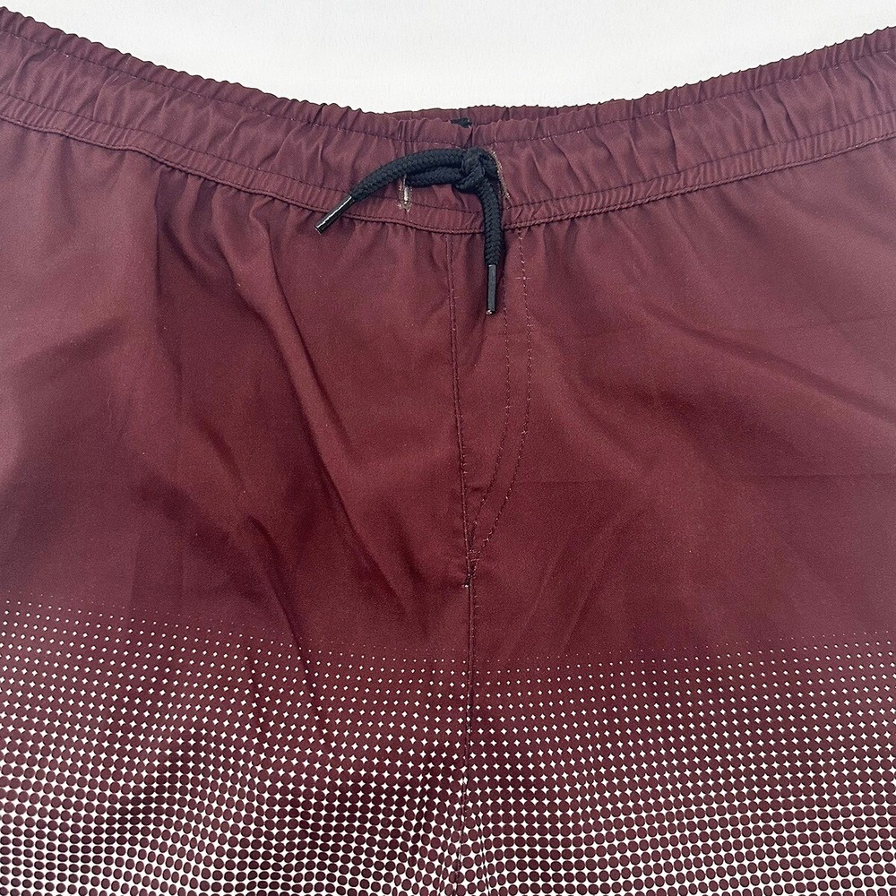PUBLIC‎ RECORD Men's Swim Shorts • XL • maroon white • beach vacation resort - Picture 2 of 9